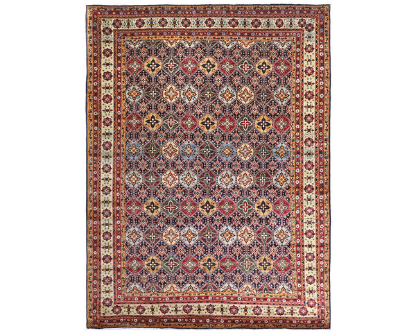 9x12 Yousafi Multicolor Afghan Hand Knotted Wool Area Rug